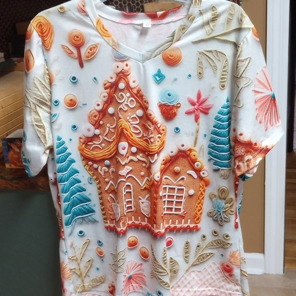 Christmas Gingerbread T-shirt - Picture 3 of 5